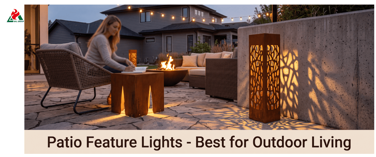 Corten steel bollard lights supplier